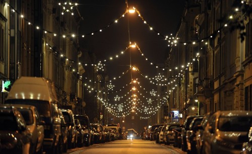 Weihnachtsbeleuchtung auf der Kamenzer Straße - Foto: Tobias Strahl Weihnachtsbeleuchtung auf der Kamenzer Straße - Foto: Tobias Strahl